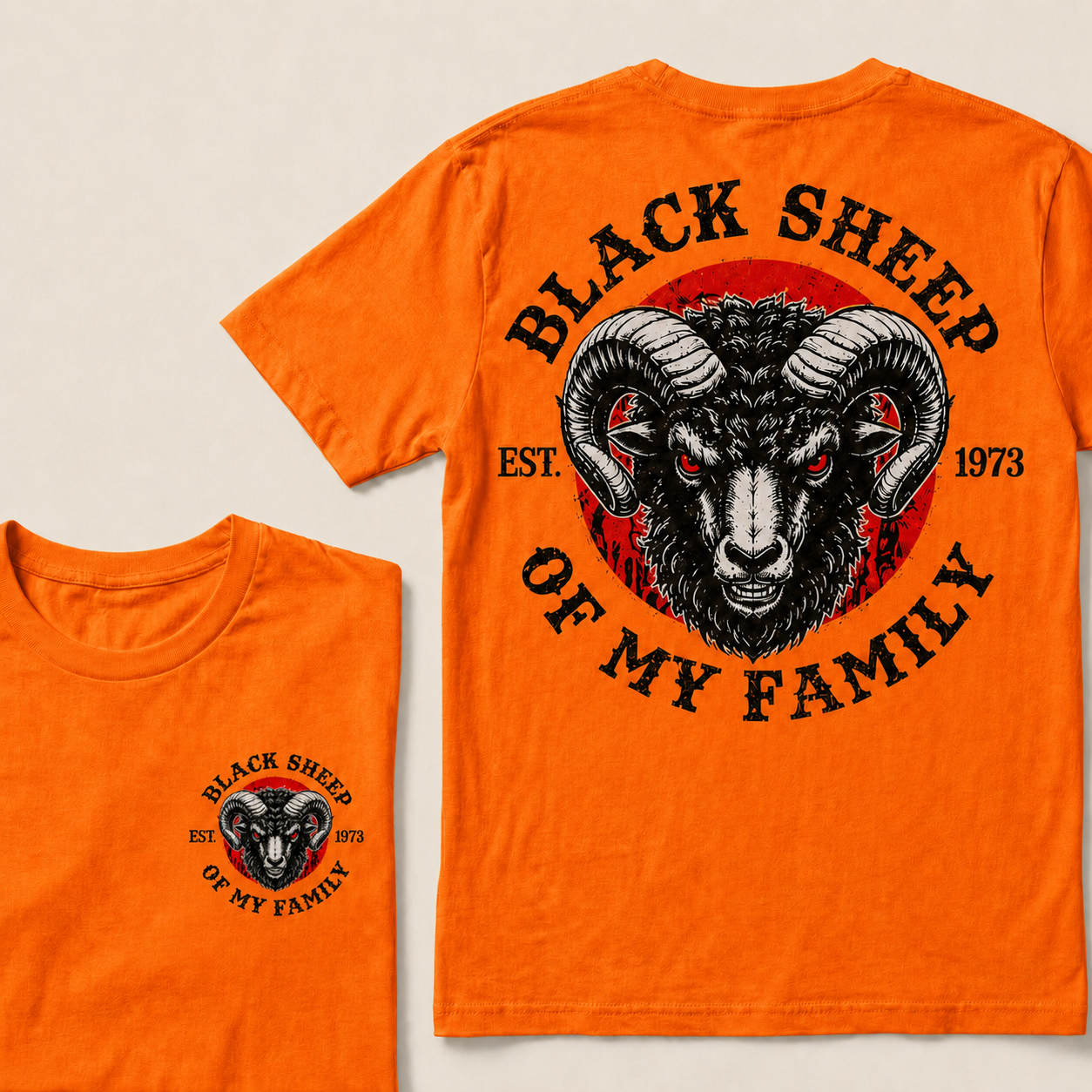 BLACK SHEEP OF MY FAMILY Custom Est.Year T-Shirt