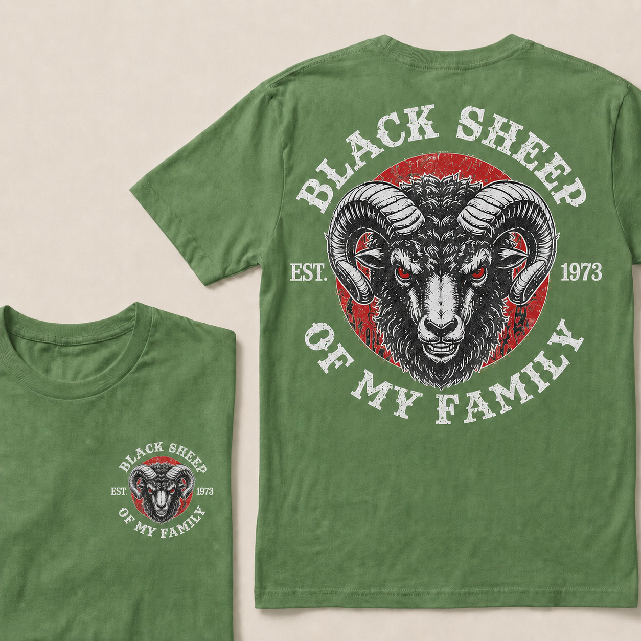 BLACK SHEEP OF MY FAMILY Custom Est.Year T-Shirt